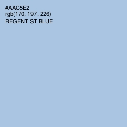 #AAC5E2 - Regent St Blue Color Image