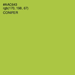 #AAC643 - Conifer Color Image
