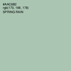 #AAC6B2 - Spring Rain Color Image