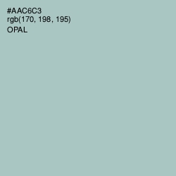 #AAC6C3 - Opal Color Image