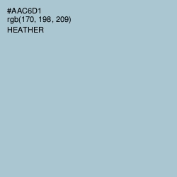#AAC6D1 - Heather Color Image