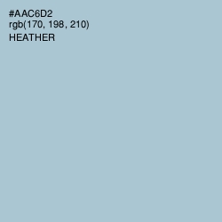 #AAC6D2 - Heather Color Image