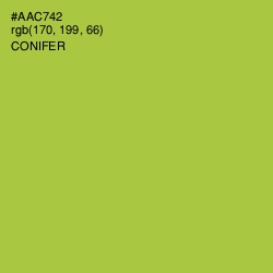#AAC742 - Conifer Color Image