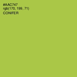 #AAC747 - Conifer Color Image