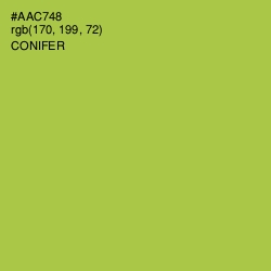 #AAC748 - Conifer Color Image