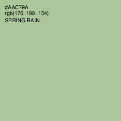 #AAC79A - Spring Rain Color Image