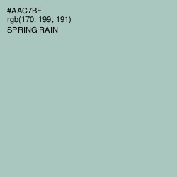 #AAC7BF - Spring Rain Color Image