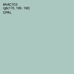 #AAC7C0 - Opal Color Image