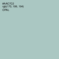 #AAC7C2 - Opal Color Image