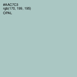 #AAC7C3 - Opal Color Image