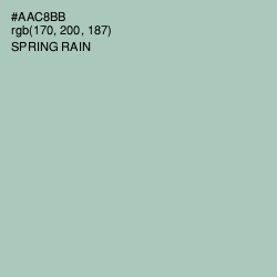 #AAC8BB - Spring Rain Color Image
