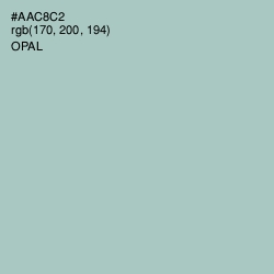 #AAC8C2 - Opal Color Image