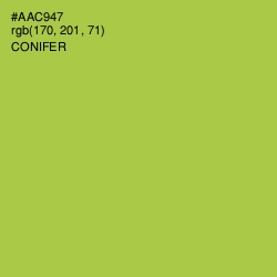 #AAC947 - Conifer Color Image