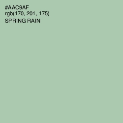 #AAC9AF - Spring Rain Color Image