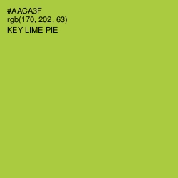 #AACA3F - Key Lime Pie Color Image