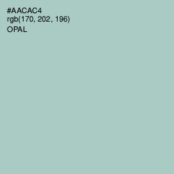 #AACAC4 - Opal Color Image