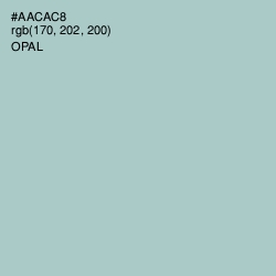 #AACAC8 - Opal Color Image