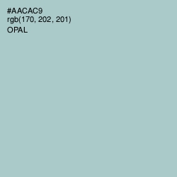 #AACAC9 - Opal Color Image