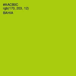 #AACB0C - Bahia Color Image