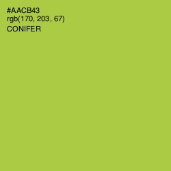 #AACB43 - Conifer Color Image