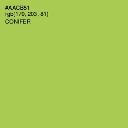 #AACB51 - Conifer Color Image