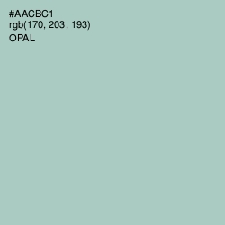 #AACBC1 - Opal Color Image