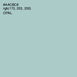 #AACBC8 - Opal Color Image