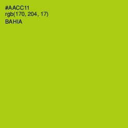 #AACC11 - Bahia Color Image