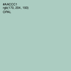 #AACCC1 - Opal Color Image