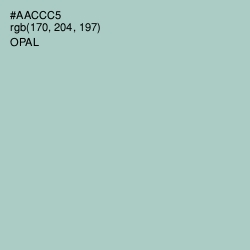 #AACCC5 - Opal Color Image