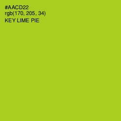 #AACD22 - Key Lime Pie Color Image