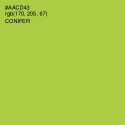 #AACD43 - Conifer Color Image