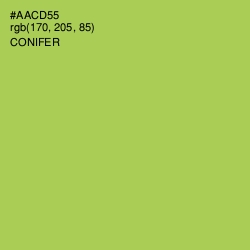 #AACD55 - Conifer Color Image