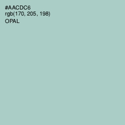 #AACDC6 - Opal Color Image
