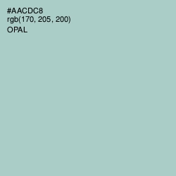 #AACDC8 - Opal Color Image