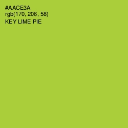 #AACE3A - Key Lime Pie Color Image
