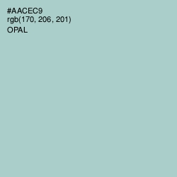 #AACEC9 - Opal Color Image