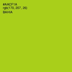 #AACF1A - Bahia Color Image