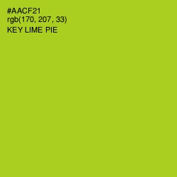 #AACF21 - Key Lime Pie Color Image