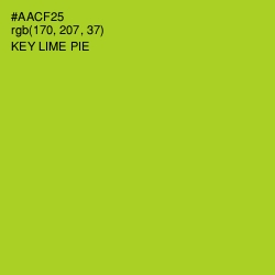 #AACF25 - Key Lime Pie Color Image
