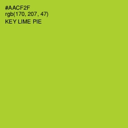 #AACF2F - Key Lime Pie Color Image