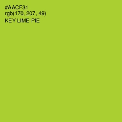 #AACF31 - Key Lime Pie Color Image