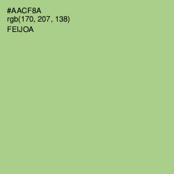 #AACF8A - Feijoa Color Image