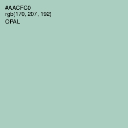 #AACFC0 - Opal Color Image