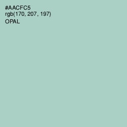 #AACFC5 - Opal Color Image