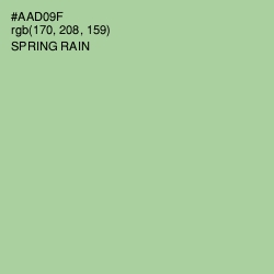 #AAD09F - Spring Rain Color Image