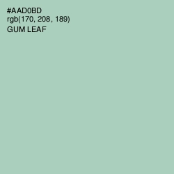 #AAD0BD - Gum Leaf Color Image