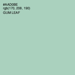 #AAD0BE - Gum Leaf Color Image