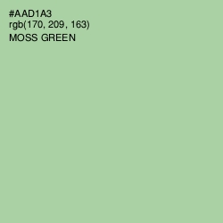 #AAD1A3 - Moss Green Color Image