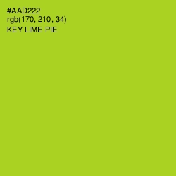 #AAD222 - Key Lime Pie Color Image